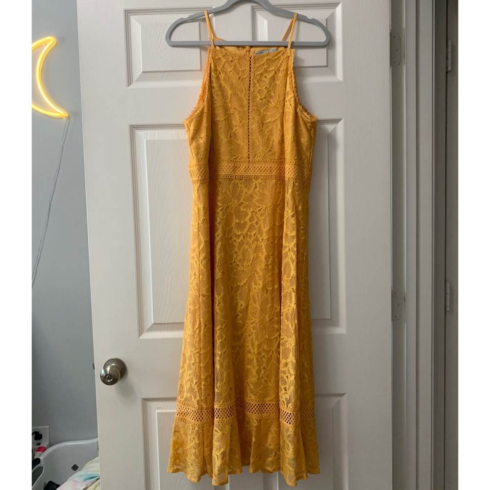Yellow Gold Lace Antonio Melanie Dress